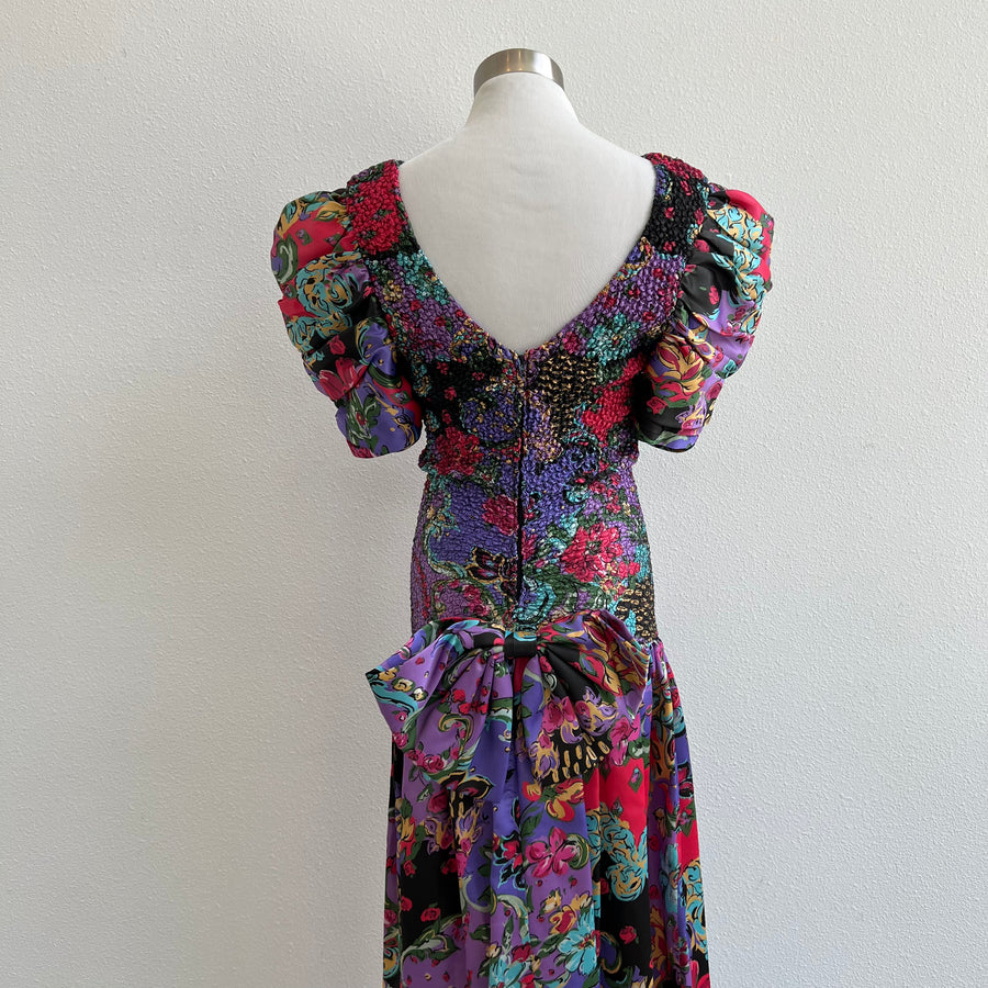 Insane Floral Dress with Back Bow