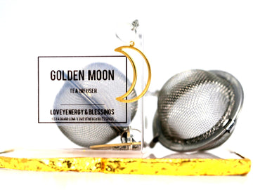 Golden Crescent Moon Tea Infuser