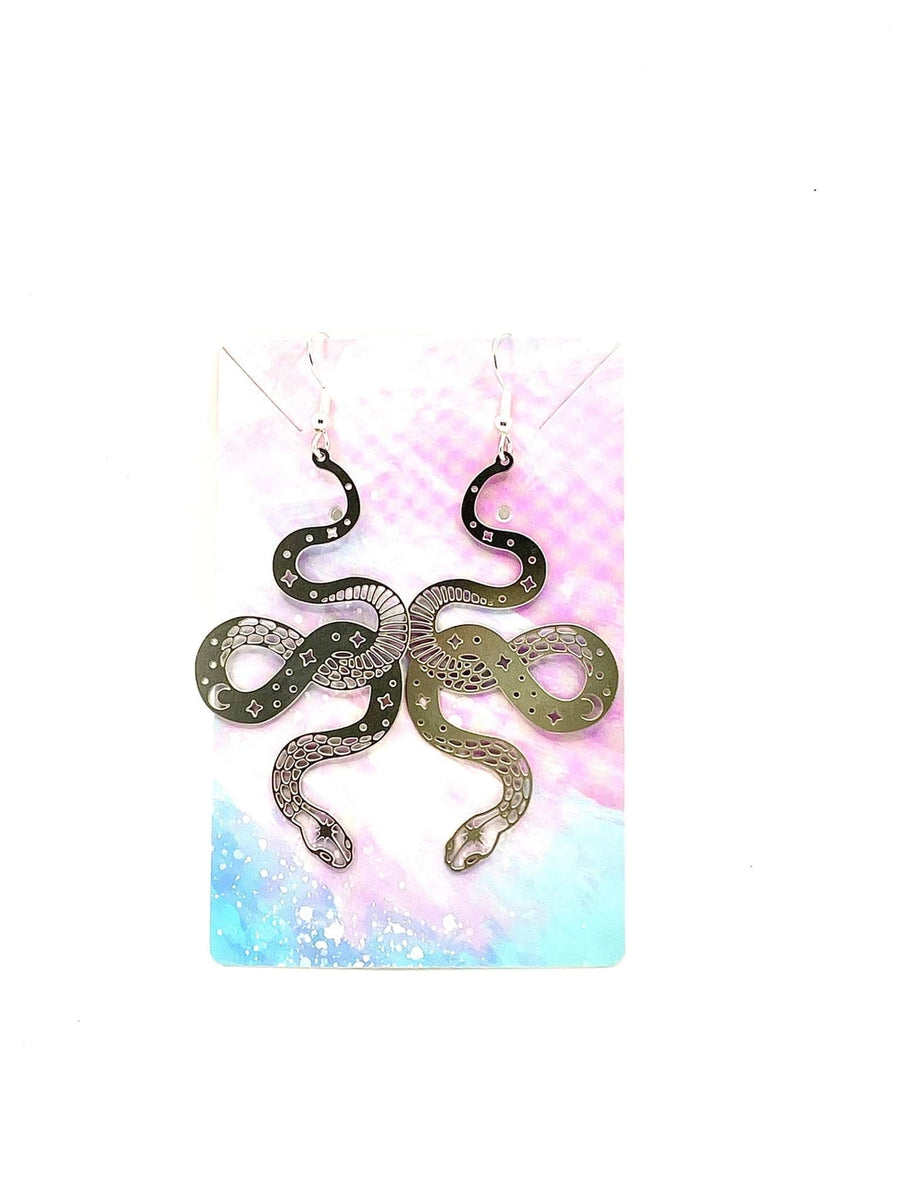 Cosmic Snake Earrings