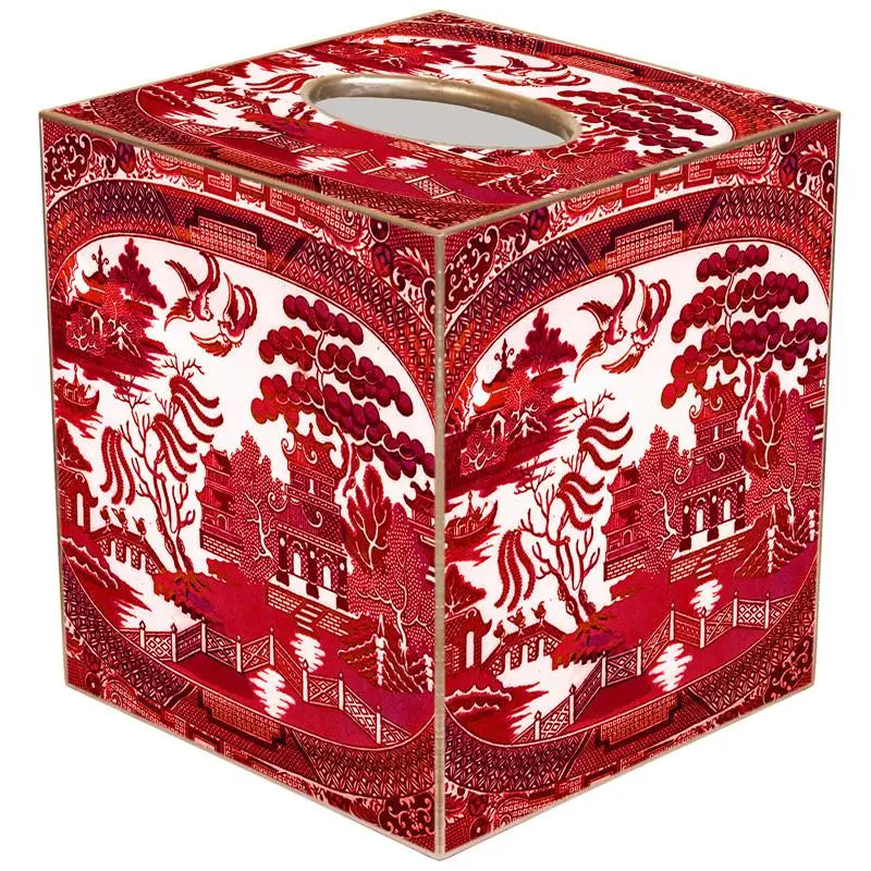 Red Willow Tissue Box Cover