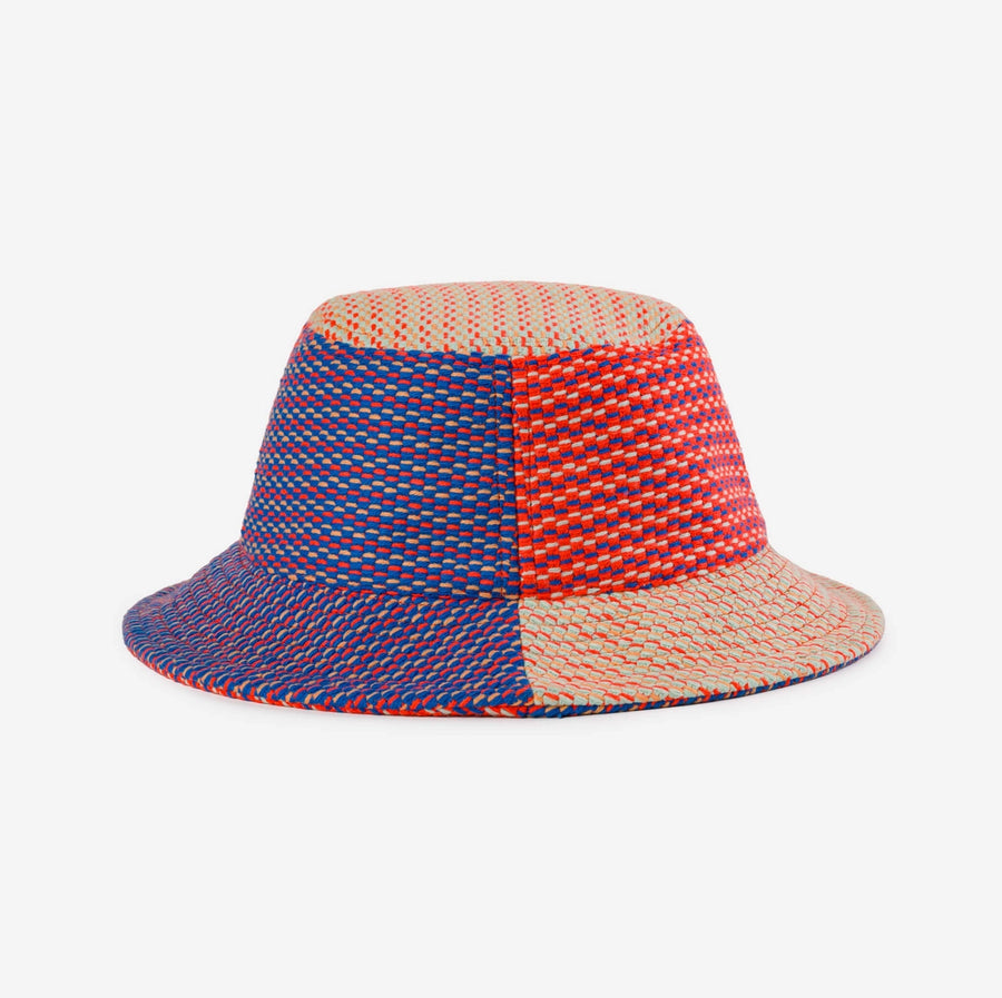 Dashes Knit Bucket Hat - Poppy Cobalt