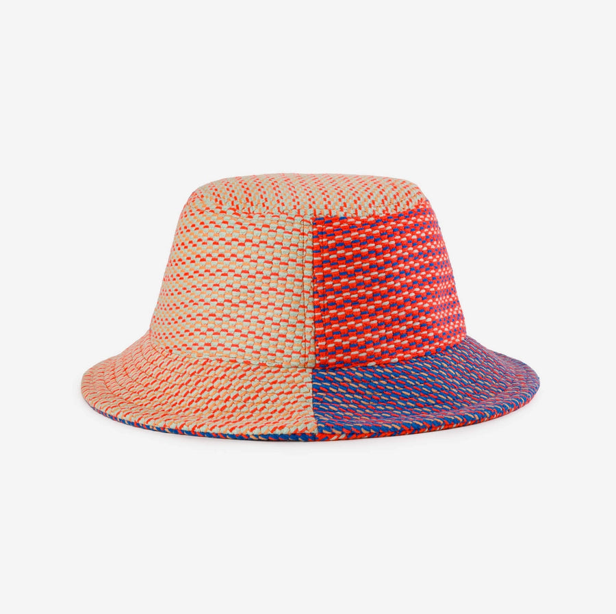 Dashes Knit Bucket Hat - Poppy Cobalt