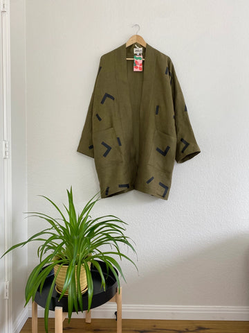 Olive Linen Jacket